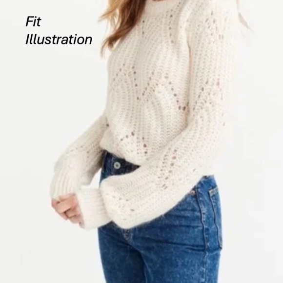 Abercrombie & Fitch Wool Alpaca Crew Neck Sweater - Lavender/Lilac XS - Picture 10 of 10